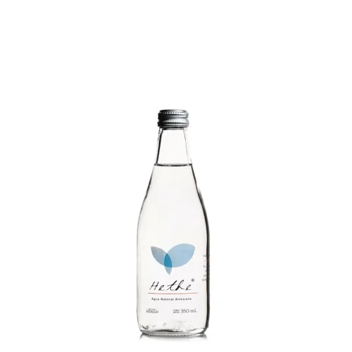 Hethe Premium Agua Natural 350 ml. Cristal (Caja con 24 Piezas)